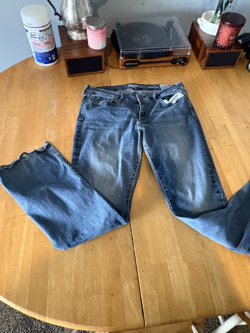 Levi's Denizen Women's Jeans Blue Size 12L Modern Bootcut Stretch Denim